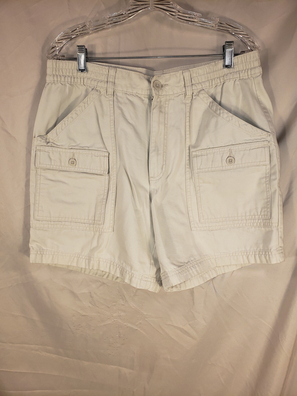 Club Room Men's Off-White Cargo Shorts - 34